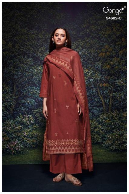 Ganga ivaers 4682 wholesale ladies dress material suppliers in chennai  - wholesale export